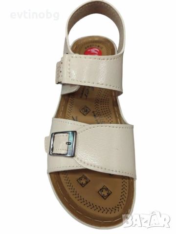 Ортопедични дамски кожени сандали с катарама, снимка 4 - Сандали - 54147443