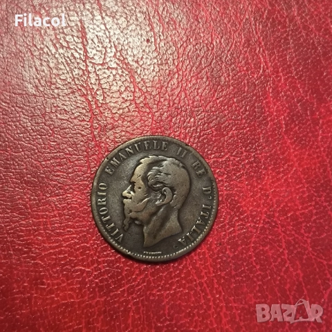 Италия 10 чентезими 1867 година, снимка 2 - Нумизматика и бонистика - 51555359