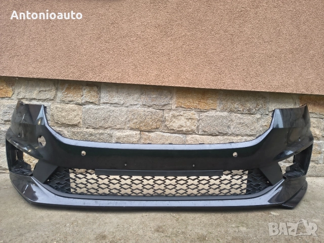 Предна броня Шкода Фабия 4 / Skoda Fabia 4 6VA807221, снимка 2 - Части - 52479946
