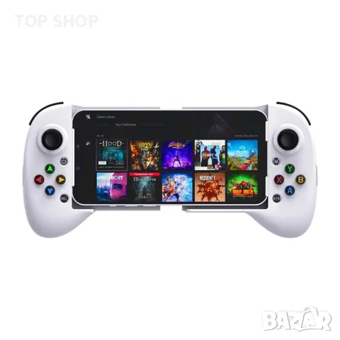 ShanWan Q13 Mobile Game Controller за iphone с поддръжка на PHONE CASE, Bluetooth безжичен геймпад, снимка 5 - Калъфи, кейсове - 49157871