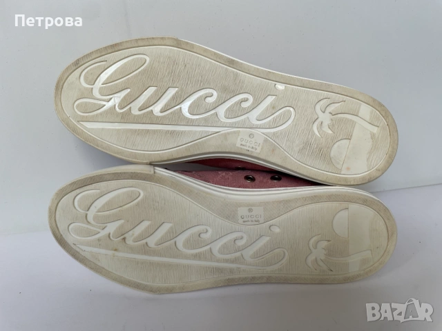 Gucci маратонки 37.5 ( реален размер 38) оригинал, снимка 7 - Маратонки - 32477144