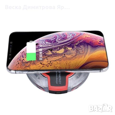 Безжично бързо зарядно - Fast Wireless Charger, снимка 3 - Безжични зарядни - 45913694