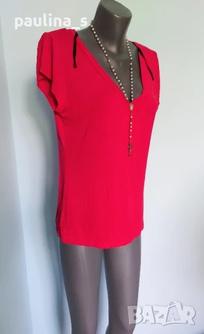 Четири различни броя / Блуза от трико с къс ръкав , снимка 12 - Корсети, бюстиета, топове - 50973495