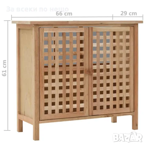 Шкаф За Мивка, Орех Масив, 66x29x61 См Код P609, снимка 6 - Шкафове - 50428072