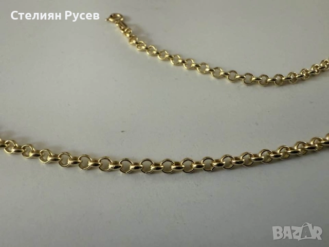 НОВ 8.94гр 56см златен ланец версаче / златно колие / синджир / ланец / злато / златен / GOLD 585 / , снимка 7 - Колиета, медальони, синджири - 52078387