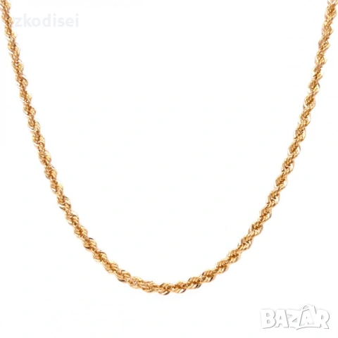 Златен синджир 3,91гр. 44,0см. 14кр. проба:585 модел:37733-5, снимка 2 - Колиета, медальони, синджири - 54122368