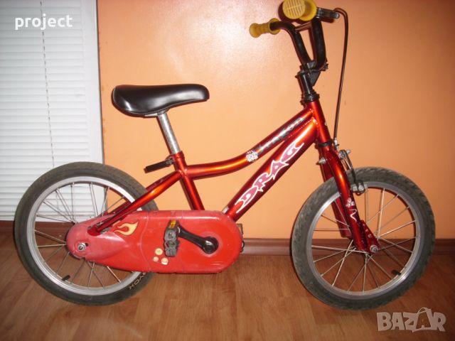 DRAG (Драг) 16" детско колело,велосипед с помощни колела .Промо цена