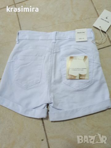Къси панталонки в бяло , снимка 5 - Къси панталони и бермуди - 46448354