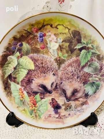 порцеланова чиния за стена , снимка 2 - Декорация за дома - 51280371