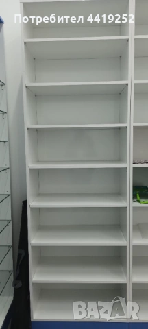 Продавам 6бр. Стелажи от пдч+стъкло за допълнително обзавеждане на магазин, склад,а-ка, снимка 3 - Други - 53615788