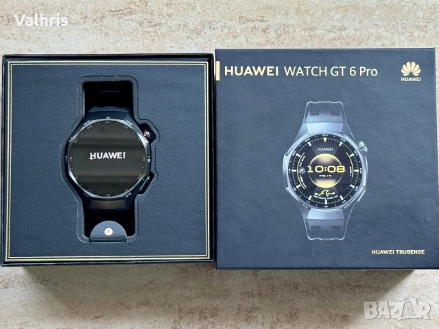 НОВ! Huawei Watch GT 6 Pro 46mm Black Titanium Alloy Case