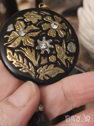 toledo damascene огърлица злато сребро ,шпинел, снимка 6 - Колиета, медальони, синджири - 49743875