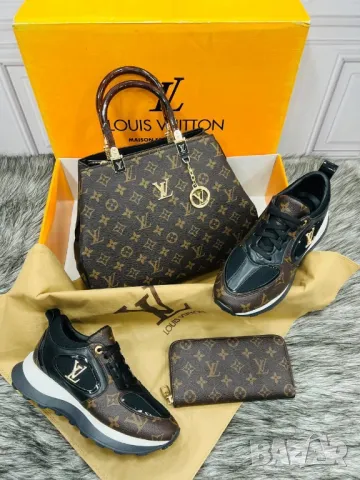 дамски маратонки, чанта / раница и портмоне louis vuitton , снимка 5 - Чанти - 46877778