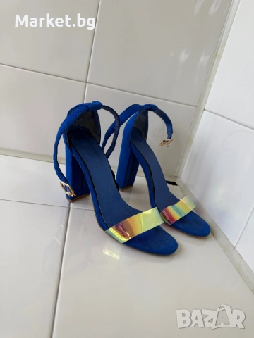 Дамски сандали на ток, снимка 2 - Сандали - 54055049