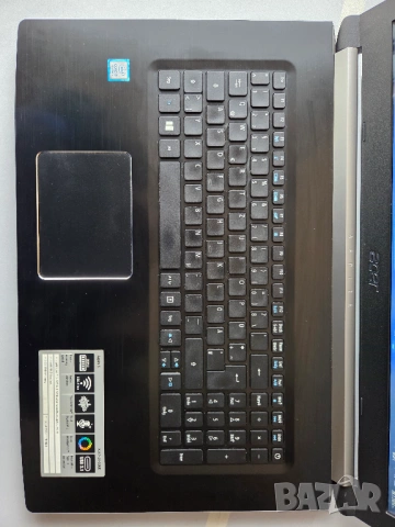 Лаптоп ASUS ASPIRE 5 - 17" Дисплей - i5-8250U - 12 GB DDR4 - 128 GB 2.5 INCH SSD, снимка 3 - Лаптопи за работа - 53257181