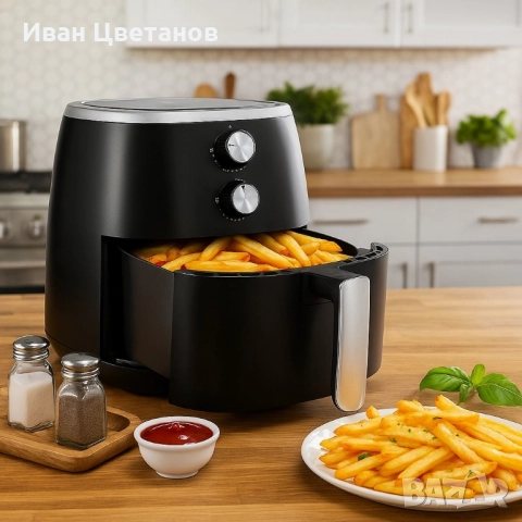 Уред за готвене с горещ въздух Royalty Line RL-AF1500.37D - Air Fryer 5L