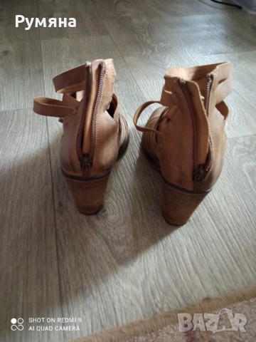 Пролетно летни боти от естествена кожа, снимка 4 - Дамски боти - 54140084