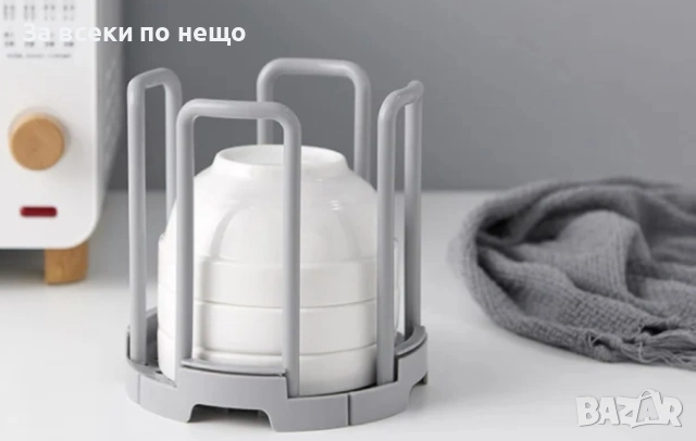 Поставка за съхранение на купички, снимка 4 - Аксесоари за кухня - 53188597