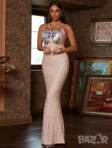 Бална/официална рокля с пайети 