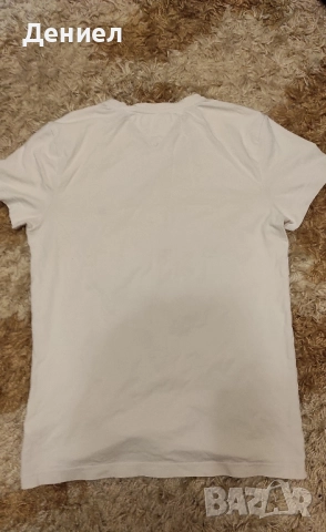 Оригинална Tommy Hilfiger - Мъжка тениска, Памук, БЯЛА, Бял, снимка 4 - Тениски - 52367154