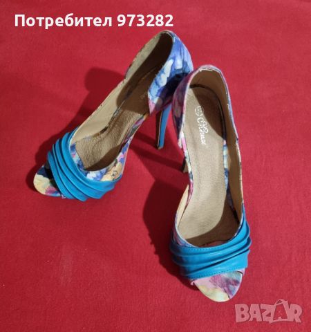 Елегантни обувки на ток, снимка 2 - Дамски обувки на ток - 45405514