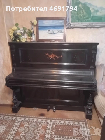 Немско пиано Hagspiel & Comp. Dresden, снимка 2 - Пиана - 52893886