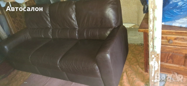 диван естествена кожа 