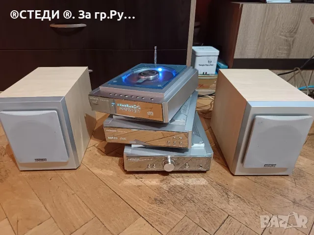 Hitachi AX-M68D Усилвател И CD/ТУНЕР радио плейър- Hifi система, снимка 1 - Ресийвъри, усилватели, смесителни пултове - 48828377