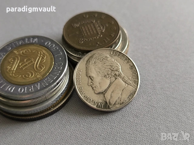 Монета - САЩ - 5 цента | 2000г., снимка 2 - Нумизматика и бонистика - 53305376