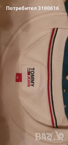 Ватирана мъжка блуза Tommy Hilfiger 100% оригинална, снимка 3 - Блузи - 52654853