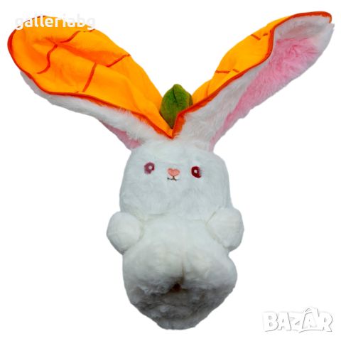 Плюшена играчка Зайче с морков, снимка 4 - Плюшени играчки - 45854156