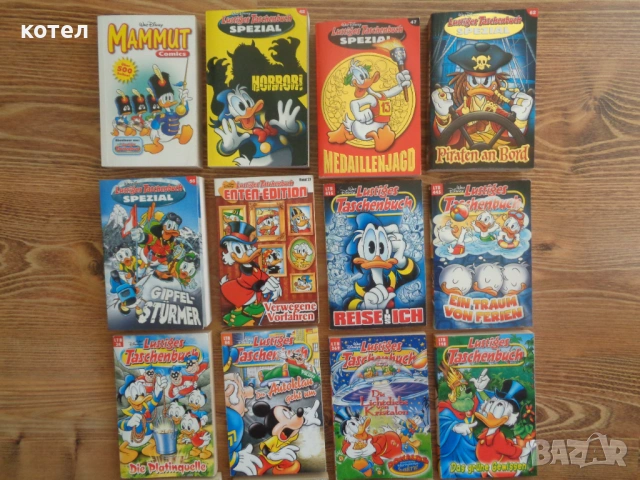 Продавам Колекция немски комикси „Disney Lustiges Taschenbuch“ (LTB) – 15 тома, снимка 2 - Списания и комикси - 54249506