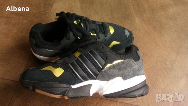 Adidas Yung-96 J Black Gray Gold Размер EUR 38 / UK 5 дамски детски маратонки 174-14-S, снимка 7 - Маратонки - 45978641