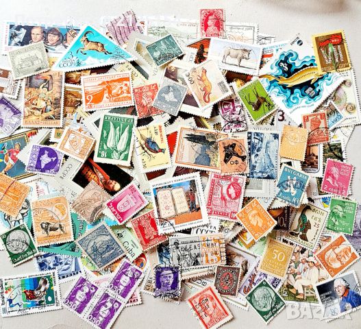 Лот от различни пощенски марки над 200 бр.,от 19 - 20 век, снимка 1 - Филателия - 42199747