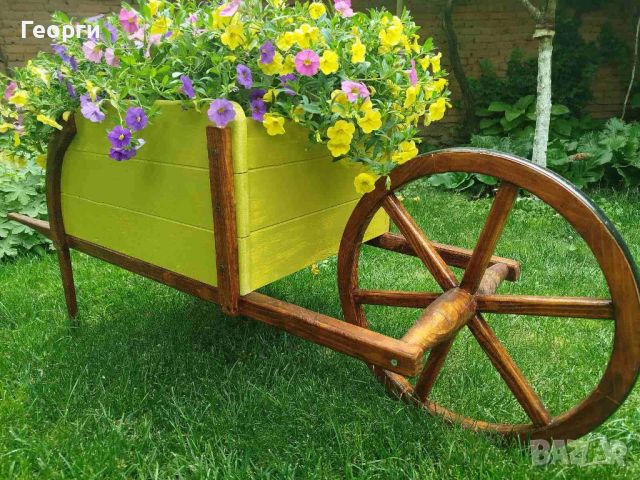 Прекрасна градинска количка за декорация - Вдъхнете нов живот на вашата градина!, снимка 9 - Други - 46474586