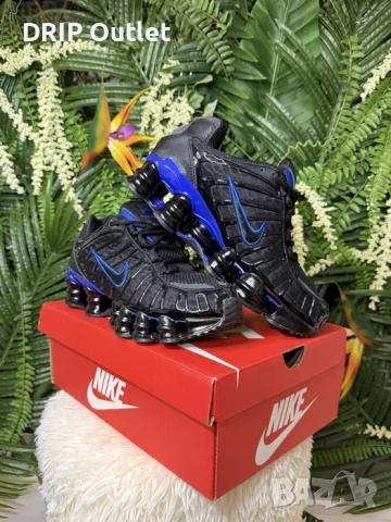 !НОВИ! Nike Shox TL | Black/Blue | + КУТИЯ, снимка 4 - Маратонки - 54167961