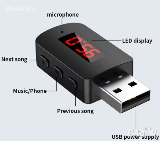 FM Bluetooth трансивър, снимка 7 - Аксесоари и консумативи - 53133867