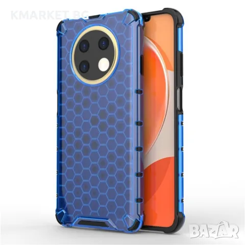 Huawei nova Y91 Силиконов Калъф Honeycomb TPU и Протектор, снимка 4 - Калъфи, кейсове - 49357013