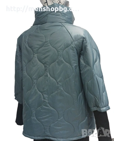 Късо пролетно яке - зелено, снимка 3 - Якета - 53612050