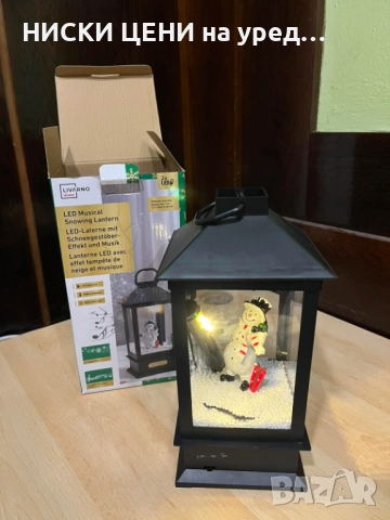 коледен музикален лед фенер  livarno