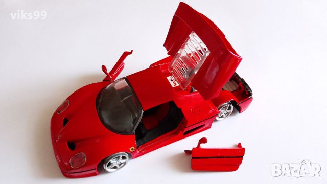 Метална количка Ferrari F50 Maisto - 1:24, снимка 2 - Колекции - 45778564