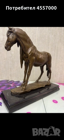 Масивна бронзова скулптура "Кон" (12 кг) – подпис P.J. Mene, снимка 3 - Антикварни и старинни предмети - 53434031