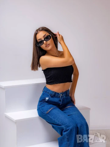 Ефектни сини дънки, снимка 3 - Дънки - 50754821