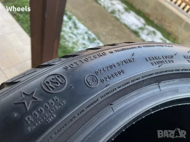 4бр. Зимни гуми 225/45/18 PIRELLI SottoZero 3 RFT XL 95H OT3422, снимка 10 - Гуми и джанти - 48558289