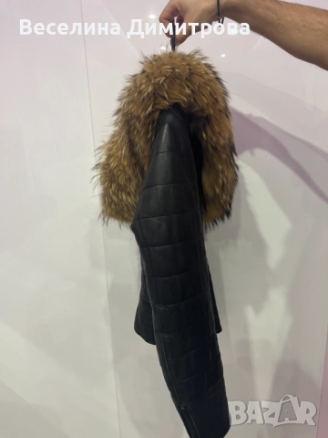 Бутиково кожено яке, снимка 2 - Якета - 52455573