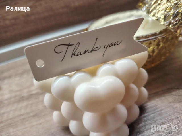 Ароматна свещ - сърца, снимка 3 - Други - 53449169