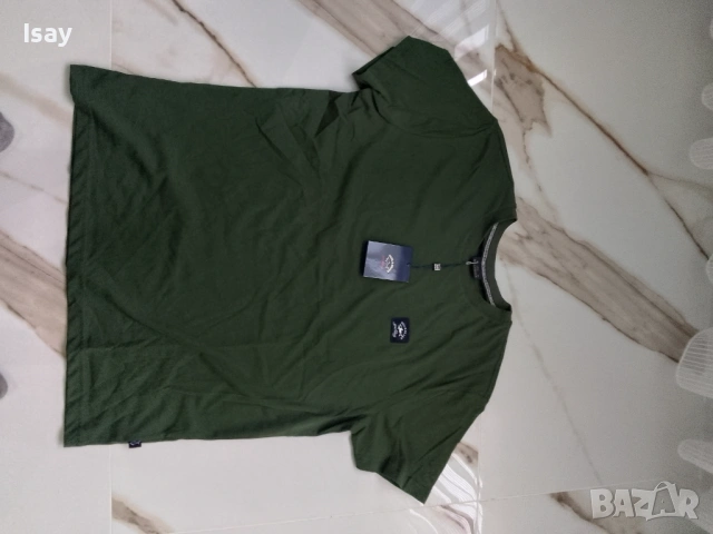 Мъжка тениска Паул Шарк в зелен цвят