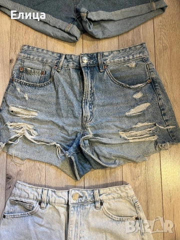 Къси дънкови панталони размери 38/40, снимка 3 - Дънки - 53582468