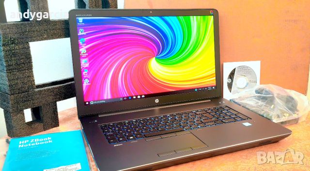 HP ZBook 17 G4/DreamColor 4K/Core i7-7820HQ/64GB RAM/NVidia Quadro P5000 16GB/256GB SSD + 1500GB HDD, снимка 2 - Лаптопи за работа - 45638059