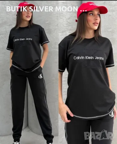 Дамски Памучни Комплекти -лого Бродирано ✨ Calvin Klein , снимка 6 - Комплекти - 49213809